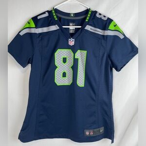 Nike NFL Official On Field Seattle Seahawks Golden Tate #81 jersey Womens Large